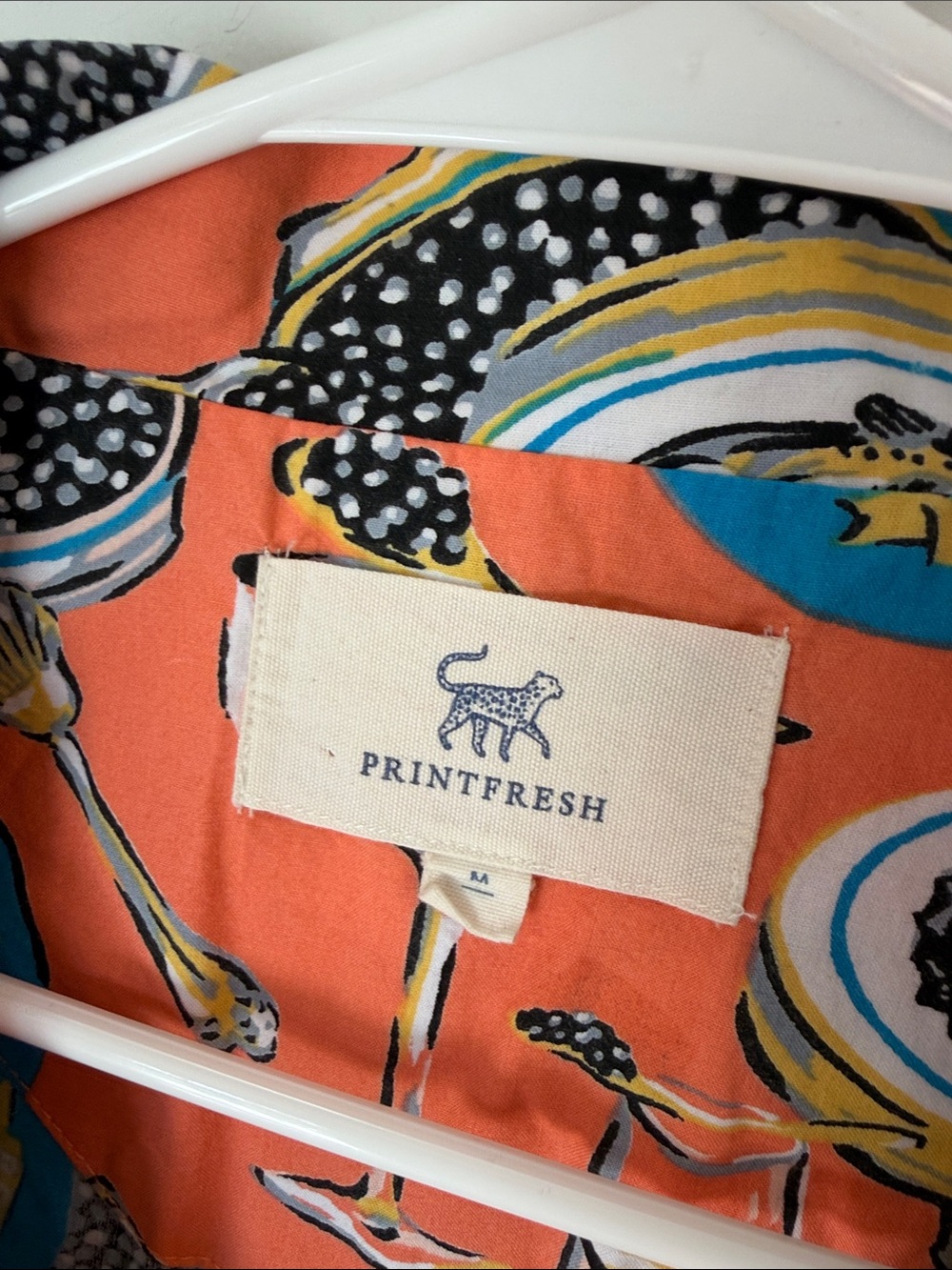 Printfresh PJ top Champagne & Caviar Short Sleeve Pajama Top medium - Picture 3 of 5